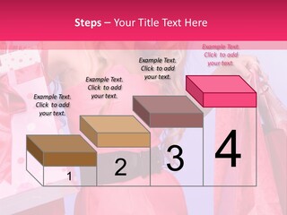 Shopper Closeup Blonde PowerPoint Template