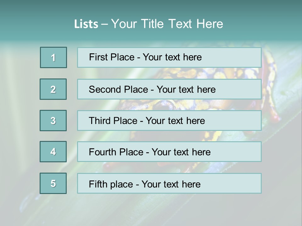 Poison Dart Frog PowerPoint Template