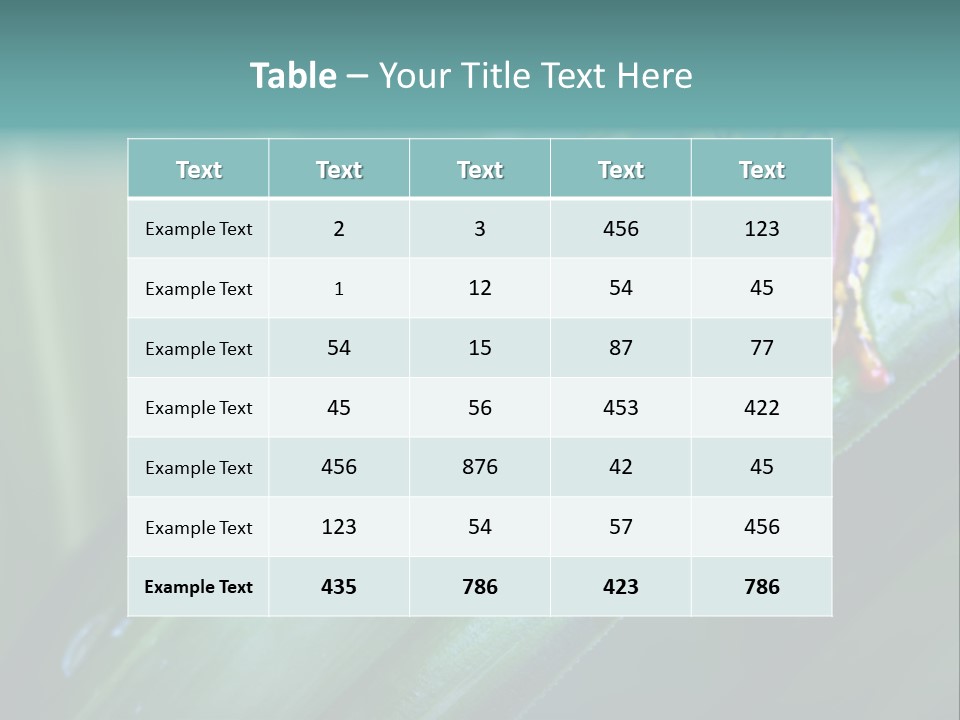 Poison Dart Frog PowerPoint Template
