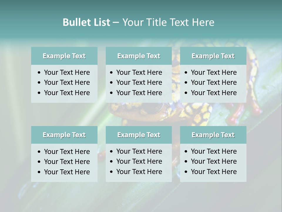 Poison Dart Frog PowerPoint Template