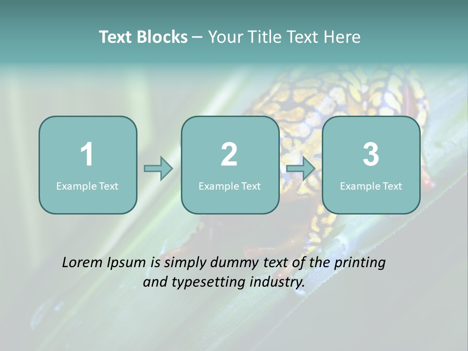 Poison Dart Frog PowerPoint Template