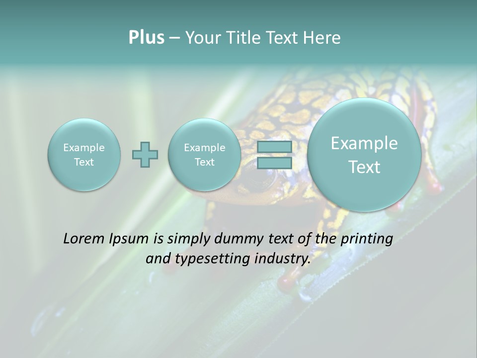 Poison Dart Frog PowerPoint Template