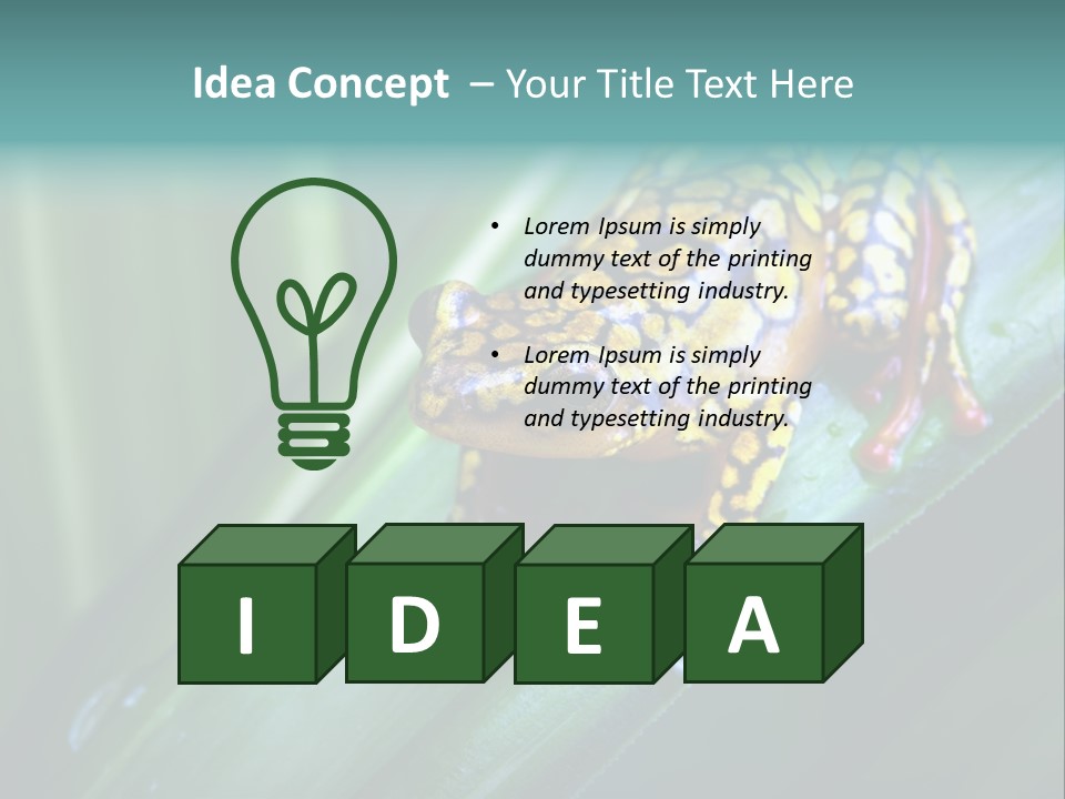 Poison Dart Frog PowerPoint Template