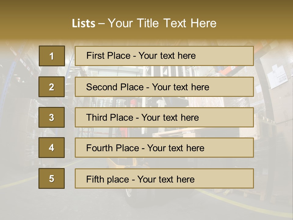 Forklift Operator PowerPoint Template