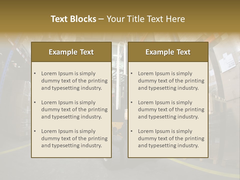 Forklift Operator PowerPoint Template