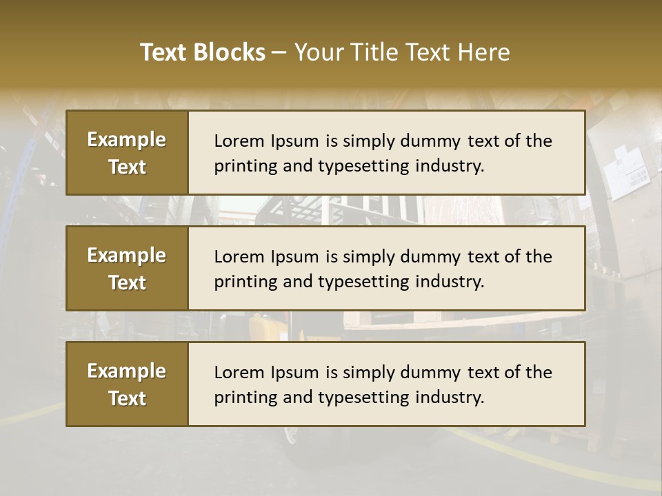 Forklift Operator PowerPoint Template