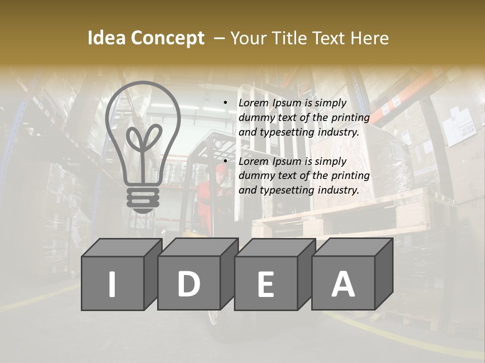Forklift Operator PowerPoint Template