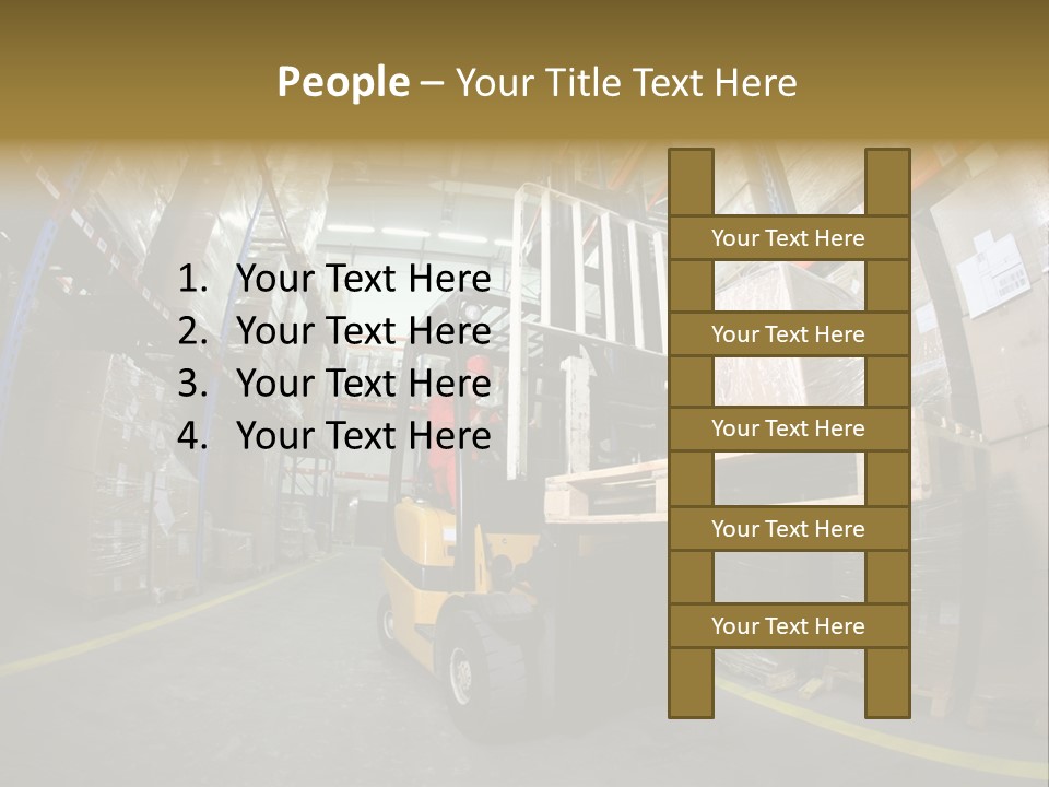 Forklift Operator PowerPoint Template