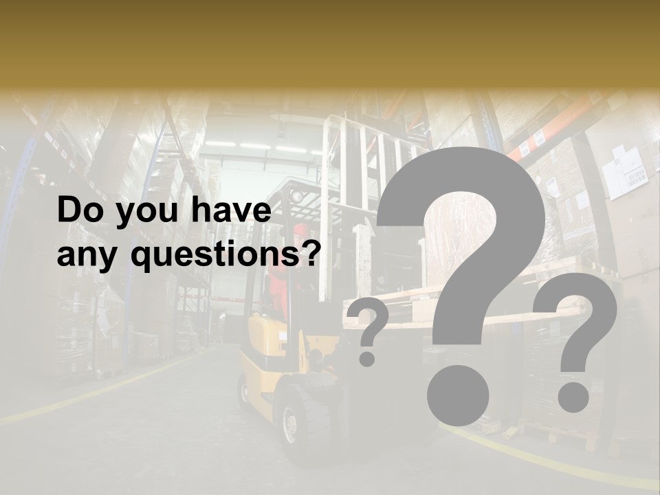Forklift Operator PowerPoint Template