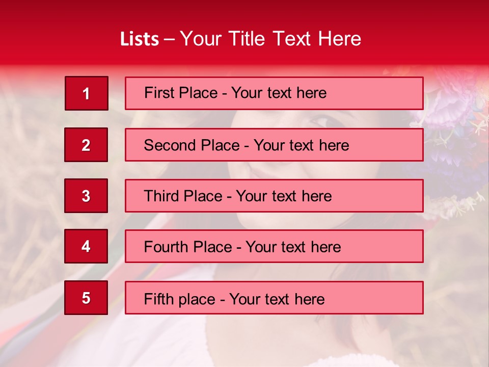 Slav Girl PowerPoint Template