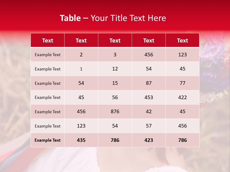 Slav Girl PowerPoint Template