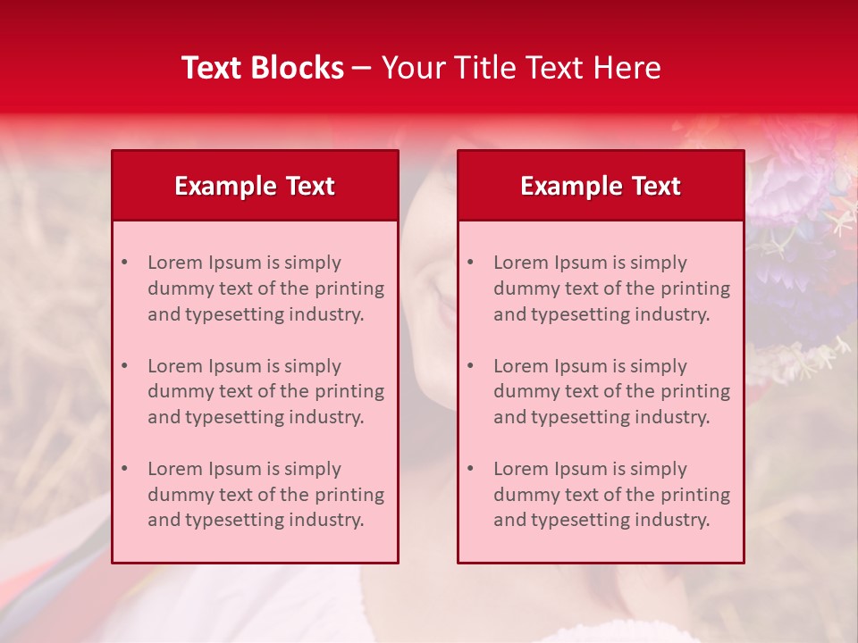 Slav Girl PowerPoint Template