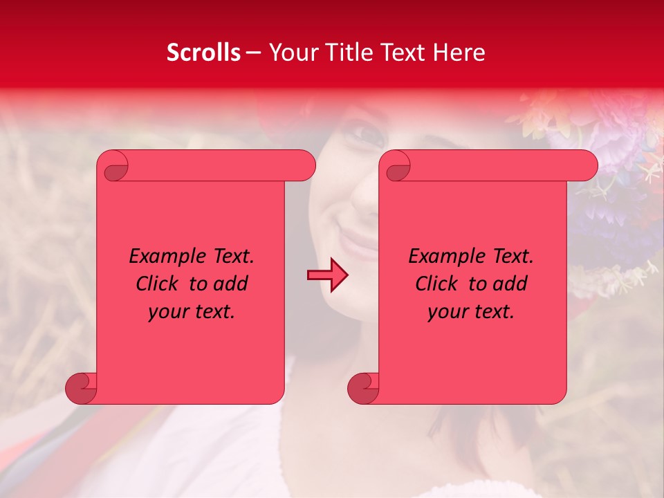 Slav Girl PowerPoint Template