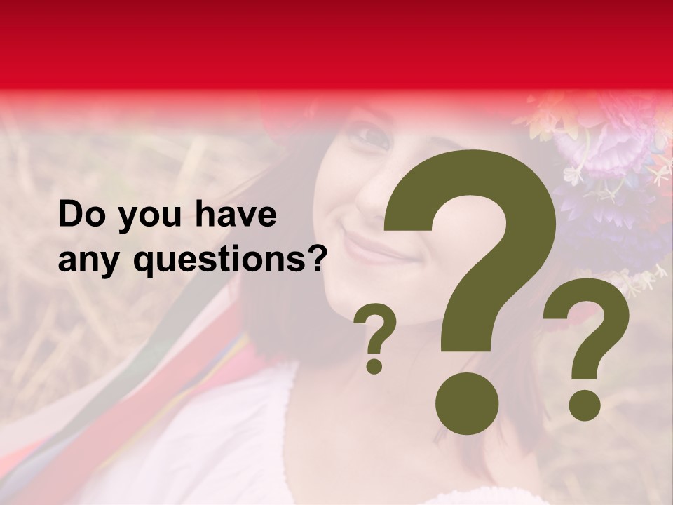 Slav Girl PowerPoint Template