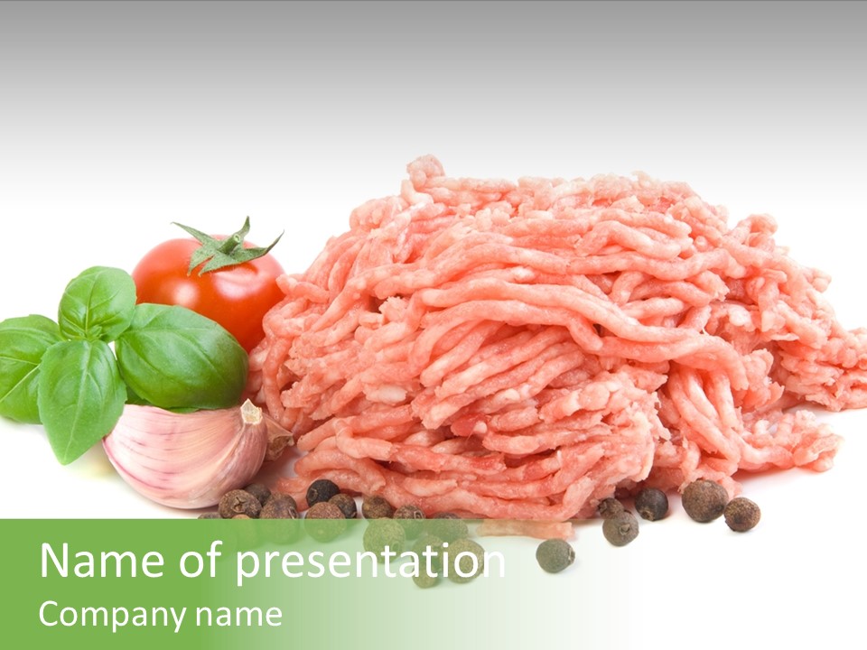 Minced Meat PowerPoint Template