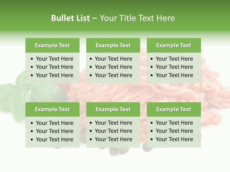 Minced Meat PowerPoint Template