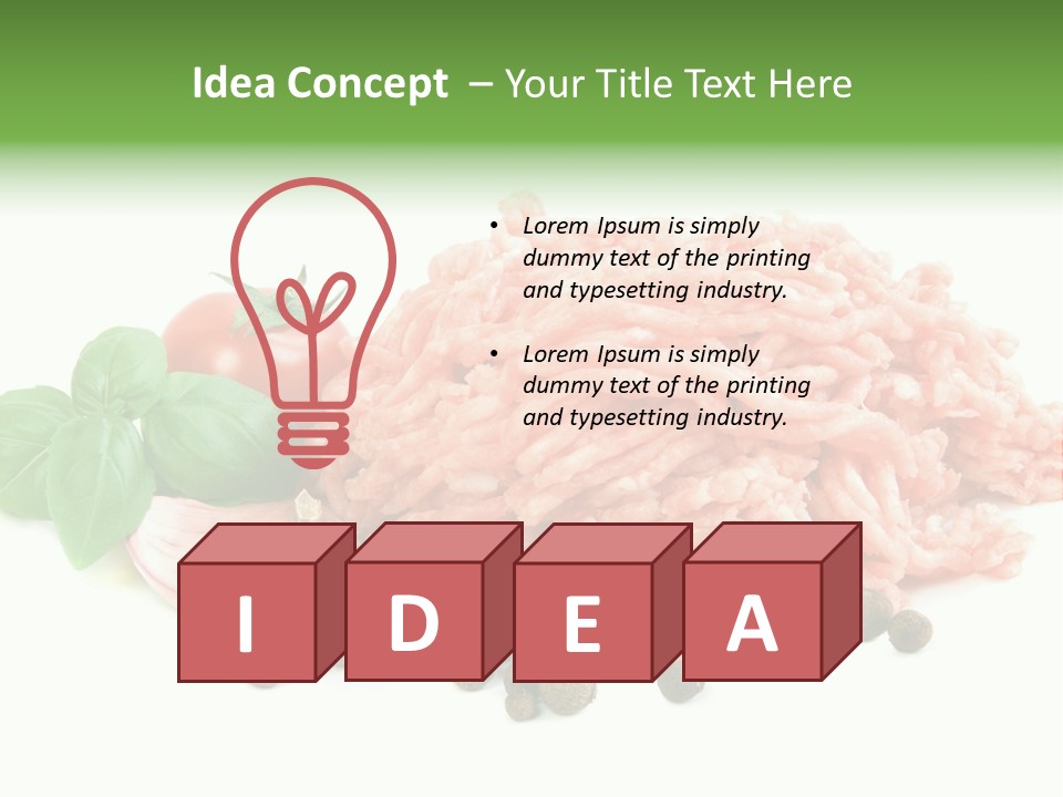 Minced Meat PowerPoint Template