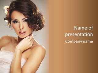 Wedding Make Up Asian PowerPoint Template