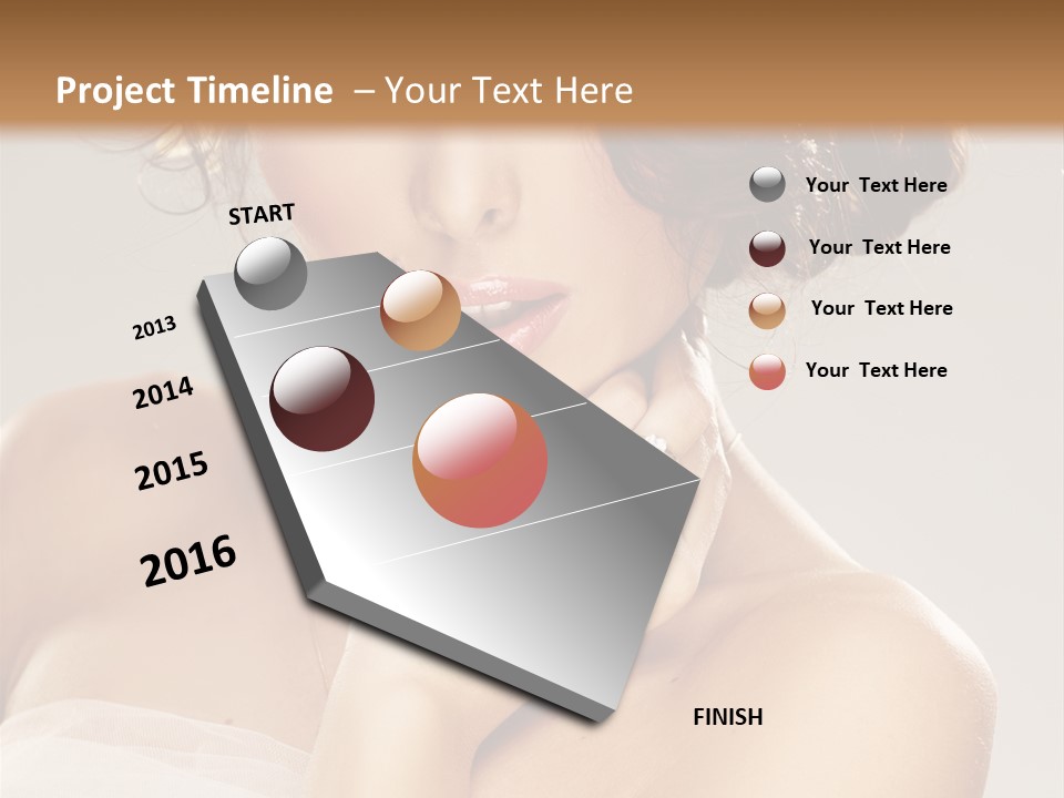 Wedding Make Up Asian PowerPoint Template
