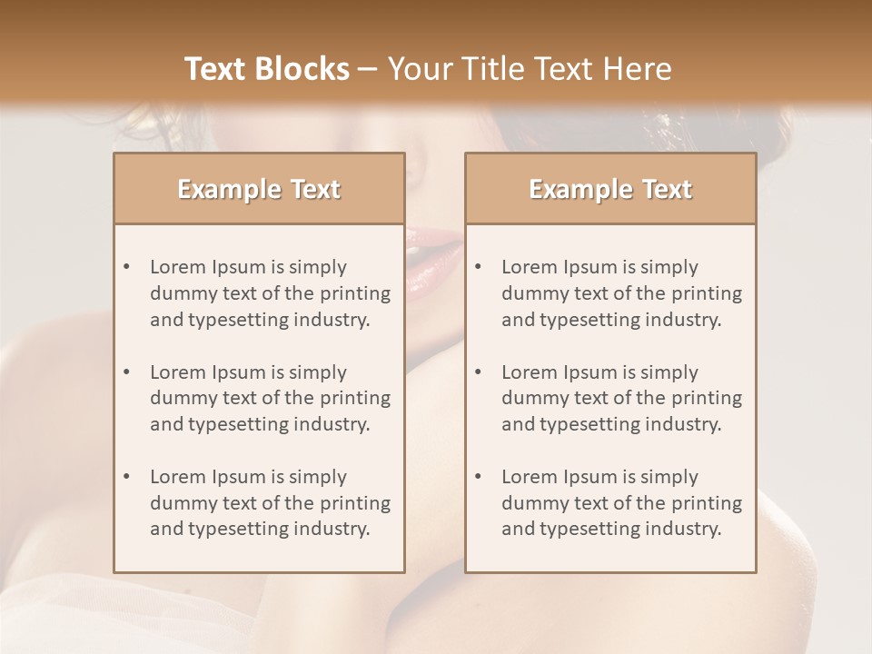 Wedding Make Up Asian PowerPoint Template