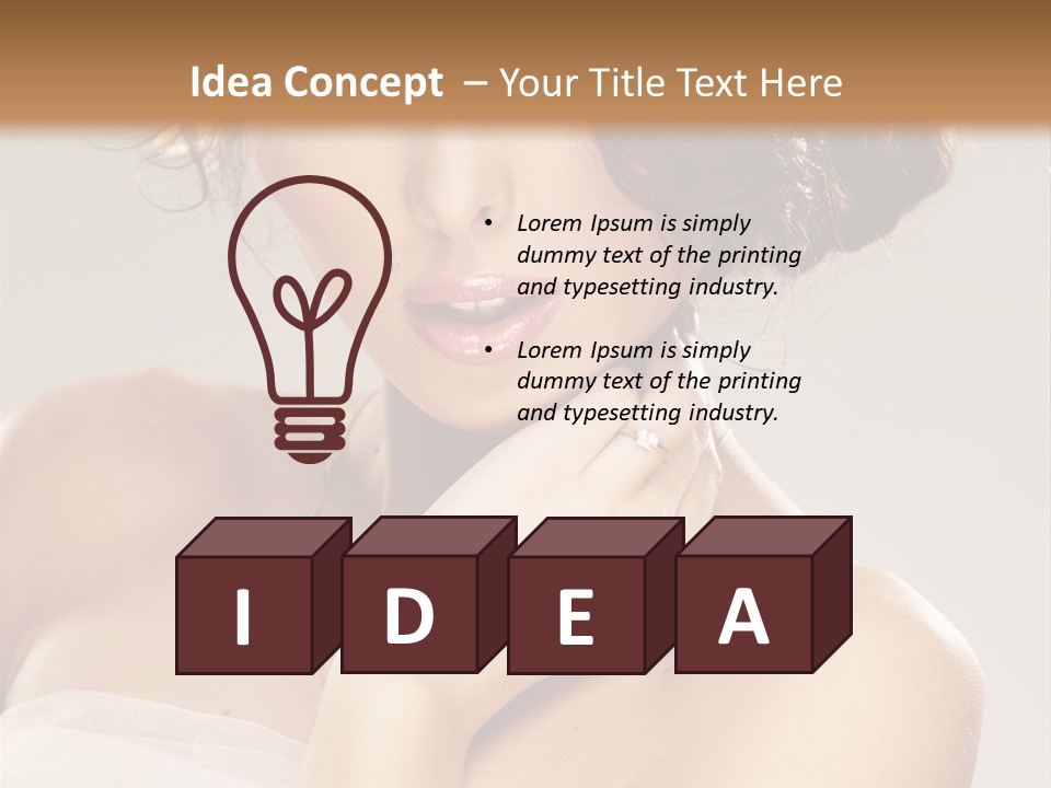 Wedding Make Up Asian PowerPoint Template