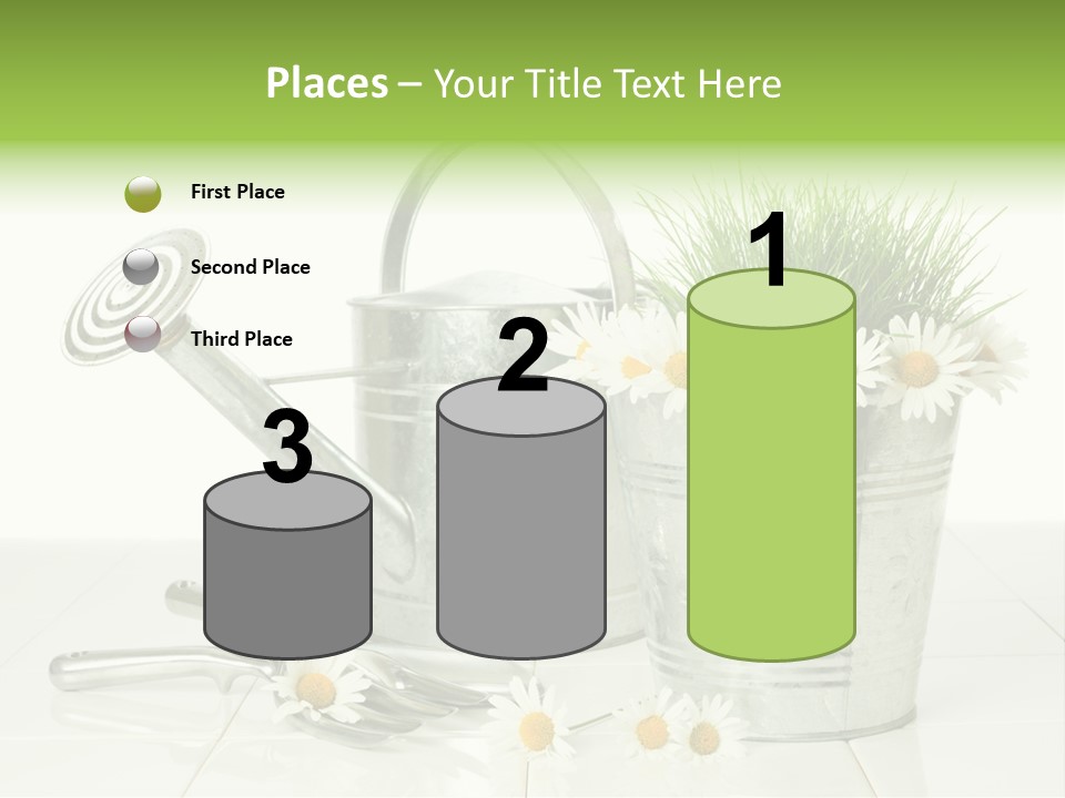 Flower Bucket PowerPoint Template