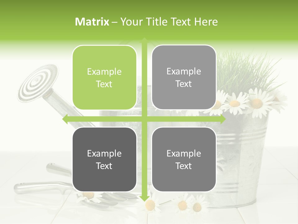 Flower Bucket PowerPoint Template