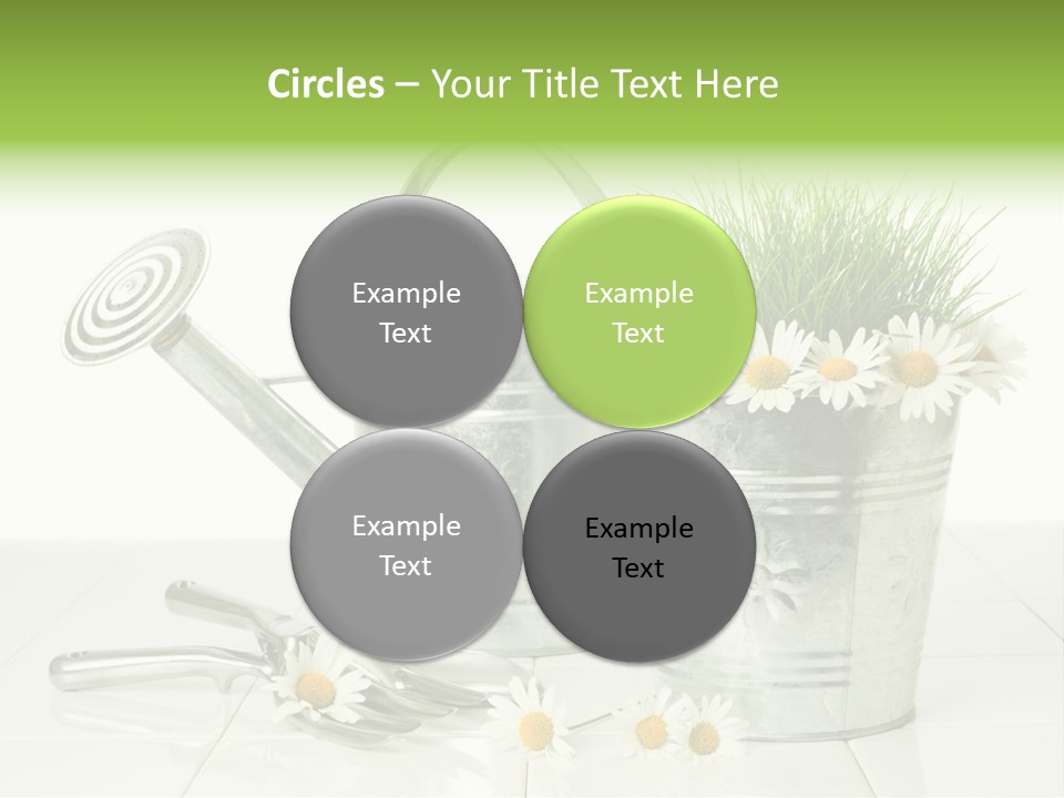 Flower Bucket PowerPoint Template