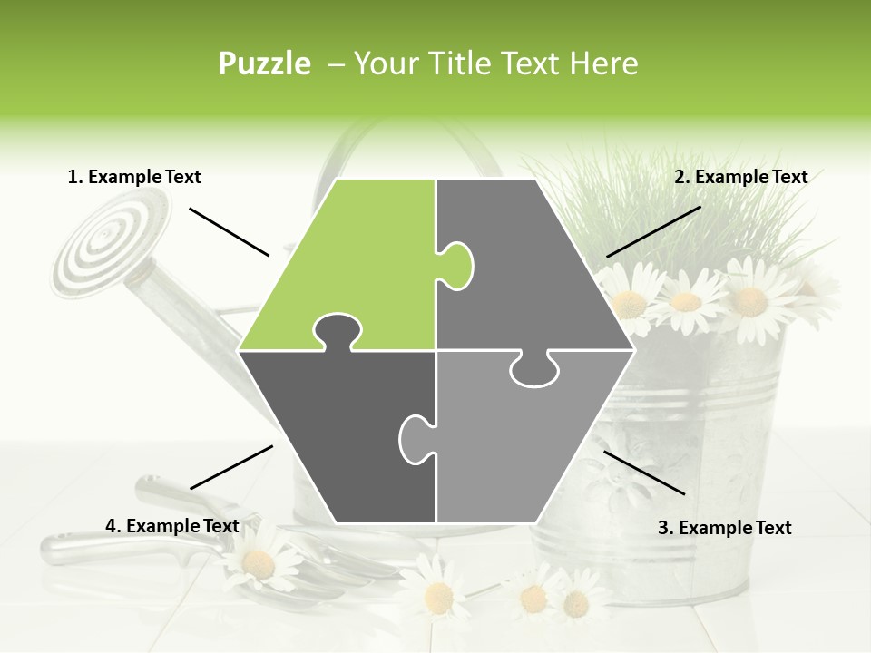 Flower Bucket PowerPoint Template