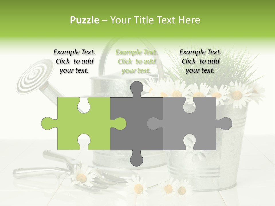 Flower Bucket PowerPoint Template