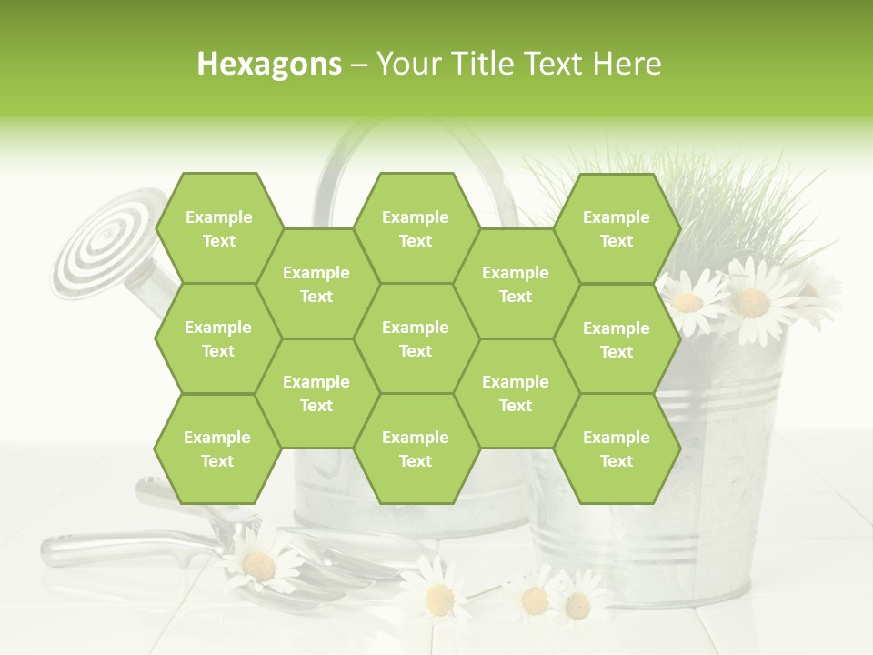 Flower Bucket PowerPoint Template