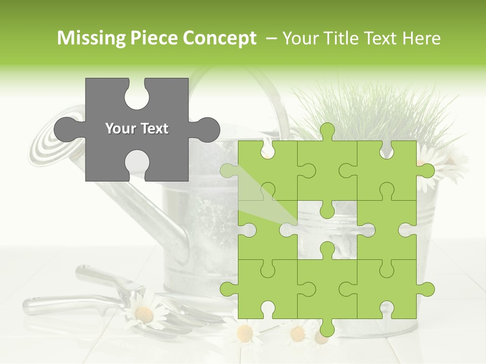 Flower Bucket PowerPoint Template