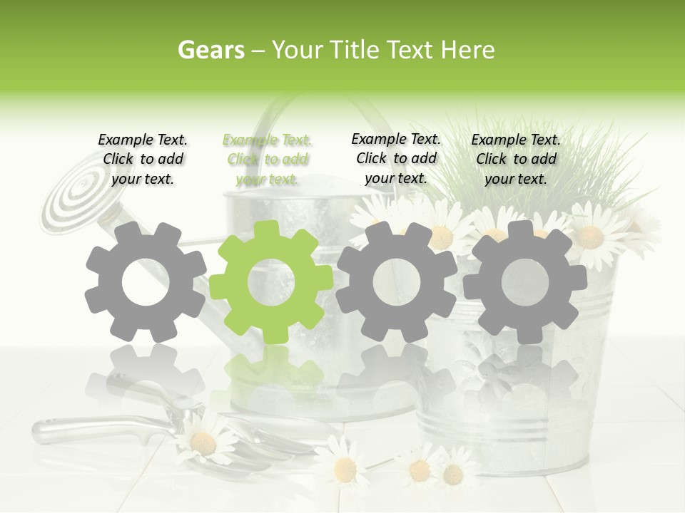 Flower Bucket PowerPoint Template