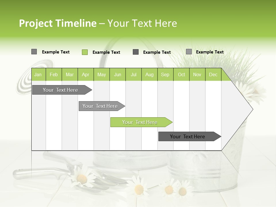 Flower Bucket PowerPoint Template