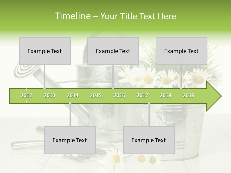 Flower Bucket PowerPoint Template
