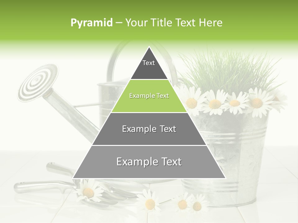 Flower Bucket PowerPoint Template