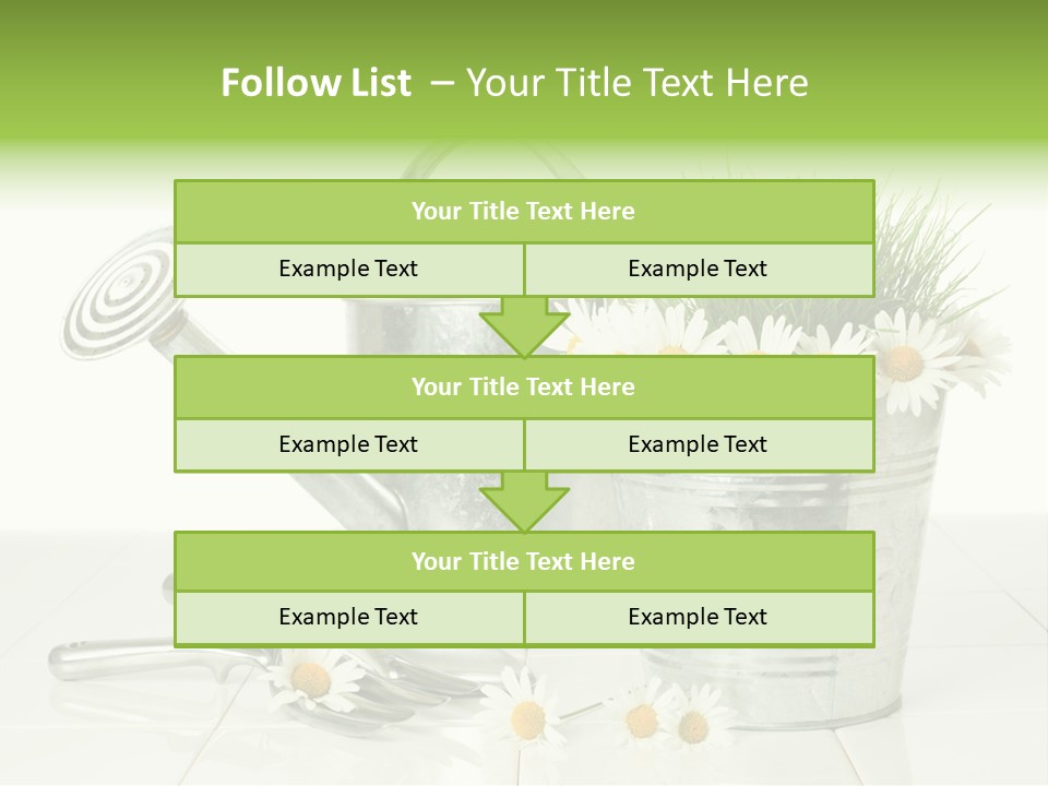 Flower Bucket PowerPoint Template