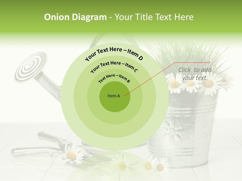 Flower Bucket PowerPoint Template