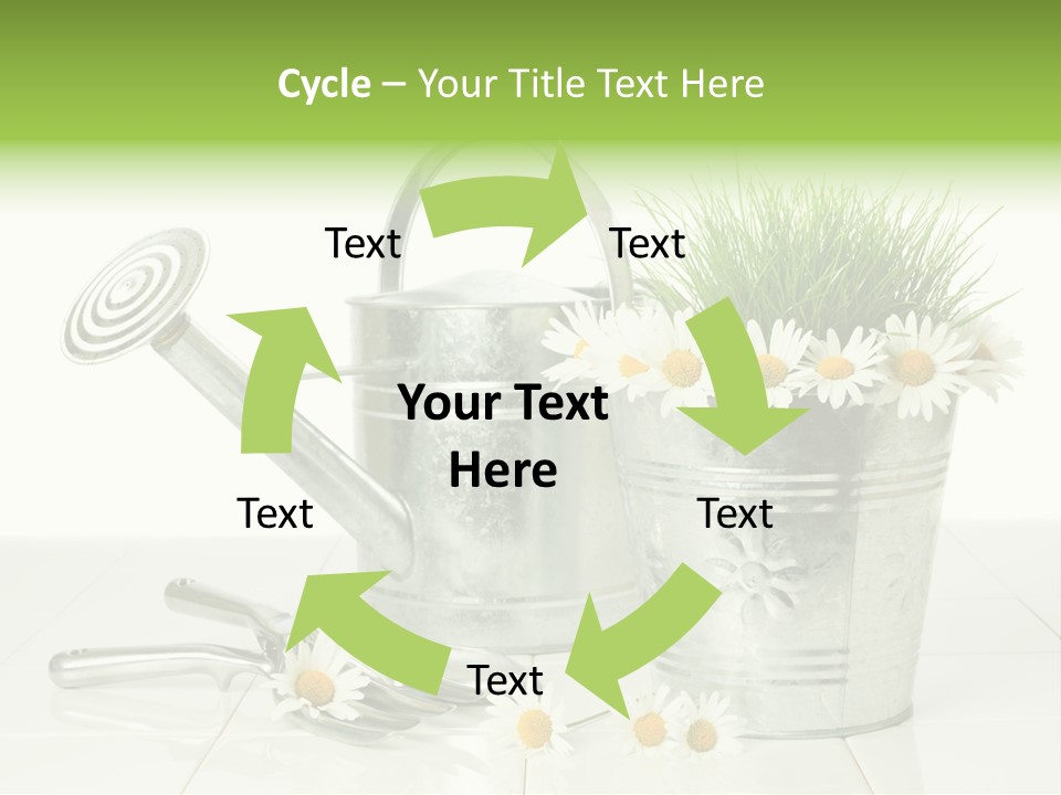 Flower Bucket PowerPoint Template