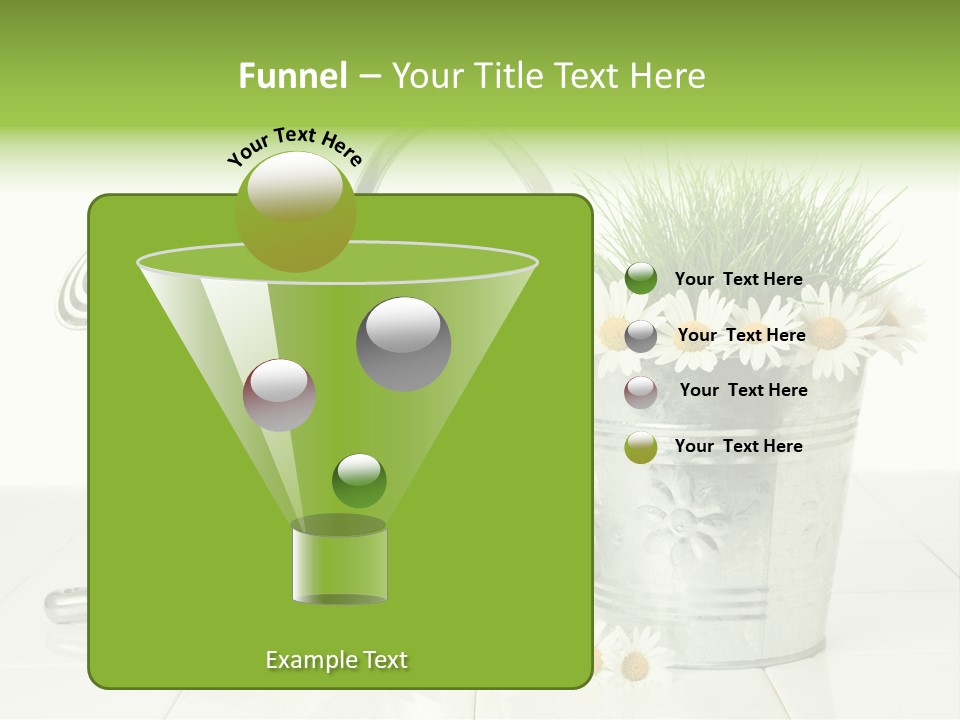 Flower Bucket PowerPoint Template