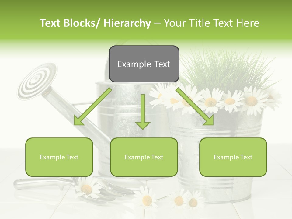 Flower Bucket PowerPoint Template