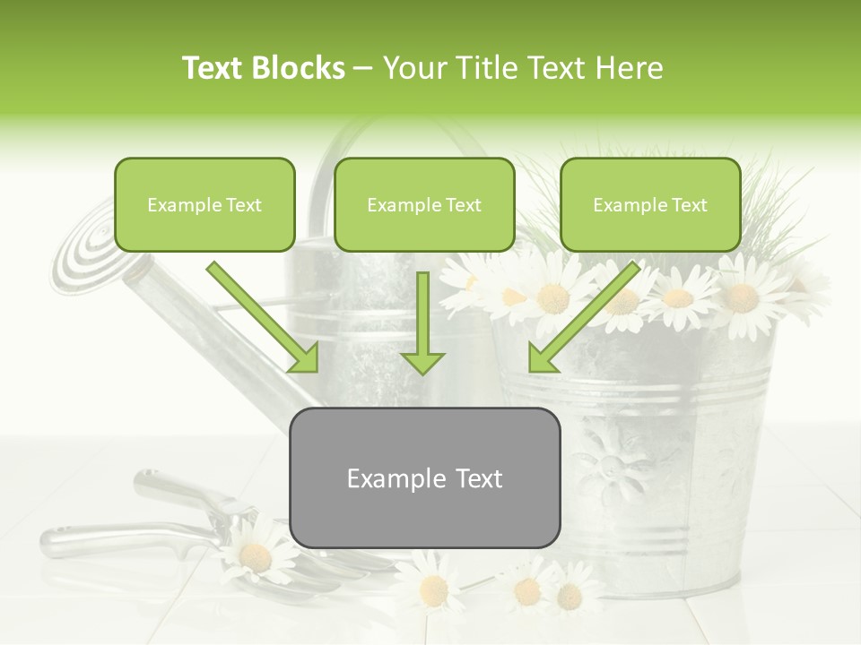 Flower Bucket PowerPoint Template