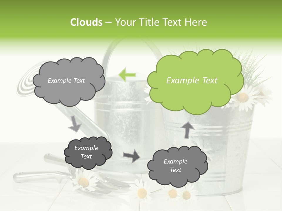 Flower Bucket PowerPoint Template
