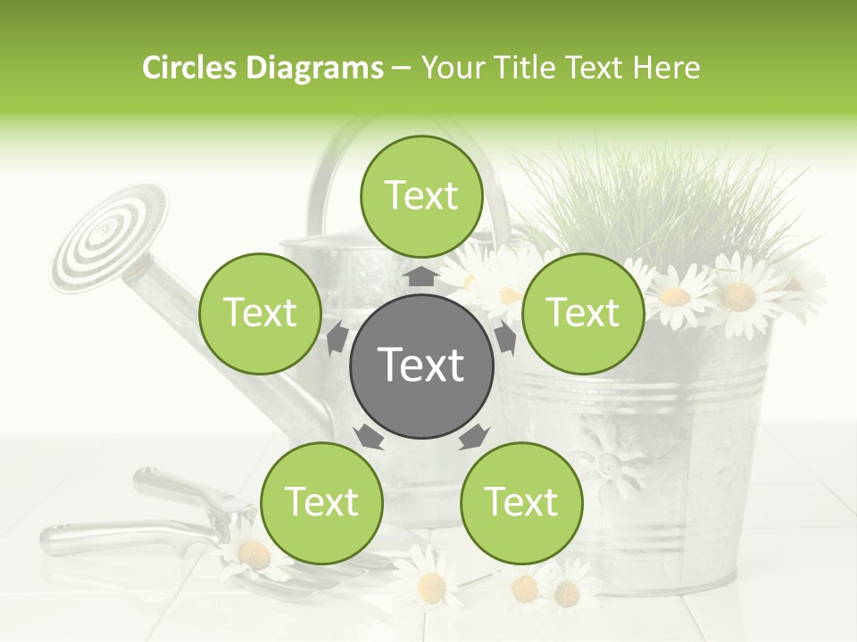 Flower Bucket PowerPoint Template