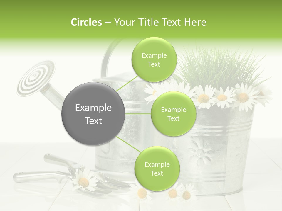 Flower Bucket PowerPoint Template