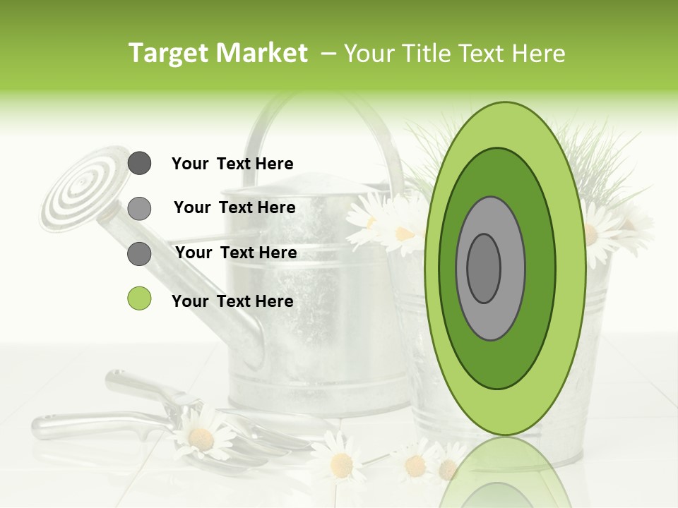 Flower Bucket PowerPoint Template