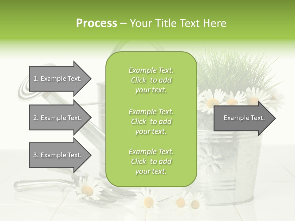 Flower Bucket PowerPoint Template
