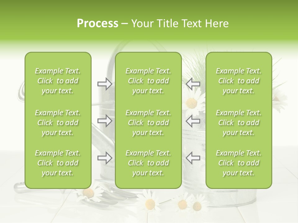 Flower Bucket PowerPoint Template