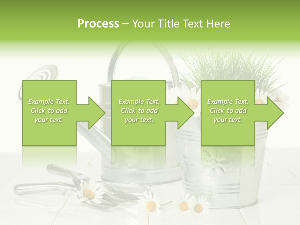 Flower Bucket PowerPoint Template