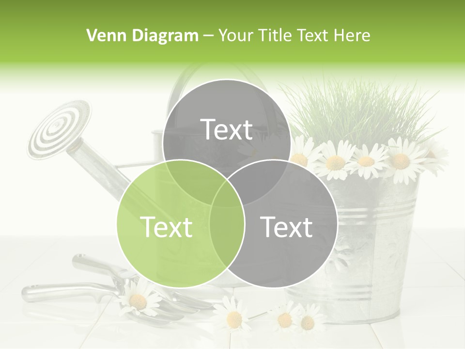 Flower Bucket PowerPoint Template